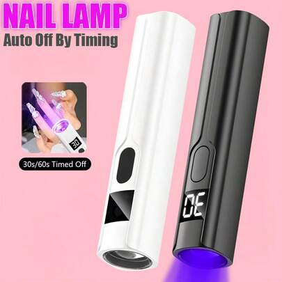 1 pièce Lampe UV LED portative mini en forme de stylo, sécheuse pour ongles à gel. Lumière UV pour gel rapidement sèche. Lampe à gel LED professionnelle pour le nail art à domicile ou en salon