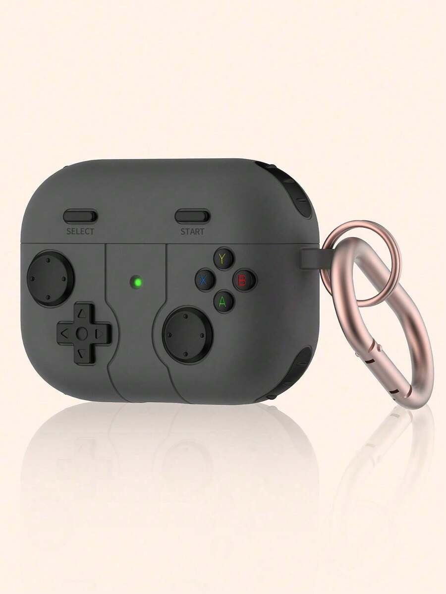 液态硅胶防震厚耳机保护壳适用于 Pro 2 和 4 - 灰色 - 查看 1