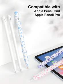 Cute Cow Pattern Silicone Case Compatible With Apple Pencil 1st/2nd Gen/Pro, Non-Slip Stylus Protective Cover, Suitable For IPad Stylus - Multicolor - View 1