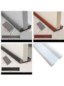 1/2件皮革门底密封条防风保暖防虫防尘门底密封条房间装饰墙面装饰墙贴贴纸 - 彩色 - 查看 2