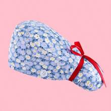 Touca de Enfermeira de Cabelo Longo Bonita, Touca Cirúrgica, Touca de Trabalho, Touca de Cabelo Longo, Acessórios de Enfermagem, Touca Cirúrgica Feminina, Design de Amarração, Com Fivela Antiderrapante, Faixa de Suor Embutida, À Prova de Poeira e Respirável, Adequada para Médicos, Enfermeiras, Salões de Beleza, Chefs, Confeiteiros, Garçons, Veterinários, Camareiras, Usável o Ano Todo