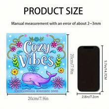 كتاب تلوين [أنيق وإيجابي] من 30 صفحة، كتاب تلوين ملهم ذو موضوعات إيجابية، أنماط أنيقة وأقوال إيجابية، مناسب للطلاب والبالغين، هدايا عيد الميلاد والكريسماس، كتاب تلوين للبالغين والمراهقين