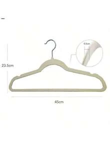 5pcs Velvet Hangers - Space-Saving, Durable Clothing Storage Racks, Suitable For Home And Retail Decoration
