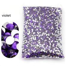 Non Hot Fix Rhinestones 2mm-6mm Silver Bottom Round Resin Flatback Crystal Rhinestone DIY Nail Art Jewelry Garment Decorations