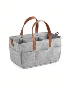 1pc Baby Nursery Storage Basket - Diaper Caddy Organizer, Stroller Hanging Bag, Nursery Essentials Organizer, Suitable For Diaper Station, Newborn Necessities, Baby Shower Gifts And Registry For Boys Or Girls - Multicolor - View 14