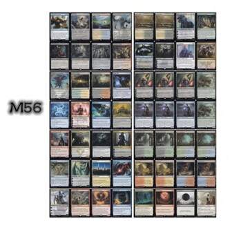 324 piezas de cartas proxy de Magic The Gathering con núcleo negro que incluyen tierras duales, tierras básicas y tierras de conmoción
