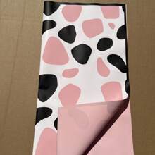 10 pièces/20 pièces par paquet Papier d'emballage imprimé vache Papier d'emballage de bouquet floral coréen imperméable pour l'emballage de cadeaux de Noël