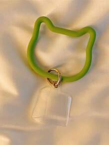 1pc Silicone Cat Lanyard, Phone Case & Bracelet Holder, Versatile Mobile Phone Accessories