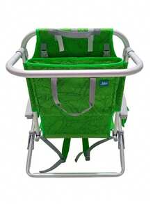 Reclining Aluminum Beach Chair - 8 Adjustable Positions, Removable Cooler Bag, Side Pockets, Supports Up To 113 Kg - Rừng Xanh - Xem 3