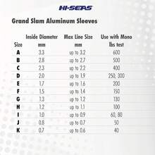 Hi-Seas-SEAS Grand Slam Aluminio Crimp Mangas - Plateado - Ver 3