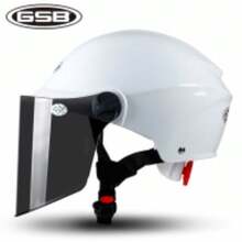 Bicycle Helmets - [Estilo de verano estándar nacional de clase A] Blanco con lentes de color té negro - Ver 2