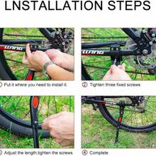 1pc Adjustable Aluminum Bicycle Side Rack, Essential For Biking - Multicolor - View 6