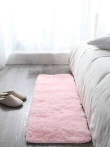 Solid Plush Floor Mat,Nordic Carpet, Living Room Sofa Coffee Table Blanket, Bedroom Bedside Soft Full Room Plush Floor Mat - Pink - View 2