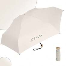 1 pieza Paraguas ultraligero de 5 pliegues, parasol plegable compacto de 6 varillas, paraguas de doble uso para sombra y lluvia - Multicolor - Ver 5