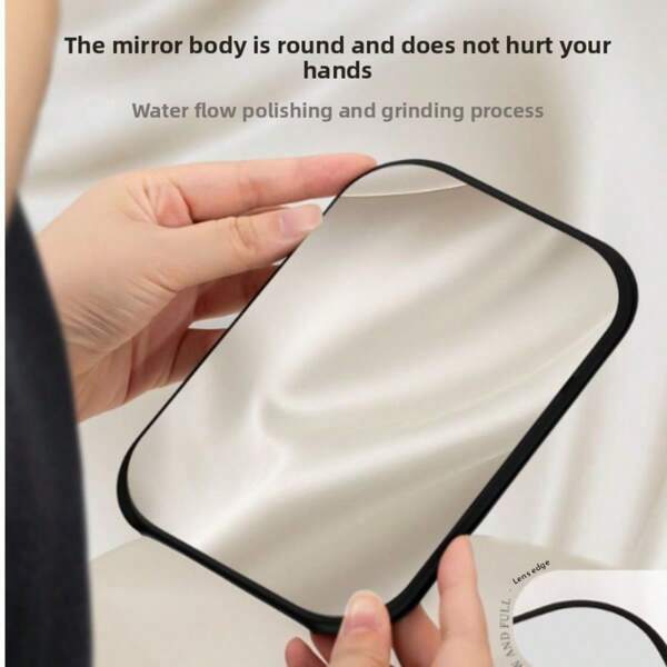 1pc Indoor Simple Makeup Mirror Portable Folding Desktop Makeup Mirror Office Desktop Home 3D Mirror Adjustable Desktop Makeup Mirror Dormitory Makeup Mirror Suitable For Office, Indoor, Bathroom, Dormitory, Outdoor Portable Makeup Mirror