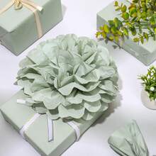 10/20pcs Green Tissue Paper For Gift Packaging, Floral Wrapping Paper For DIY Crafts Gift Wrapping Birthday Wedding Party Packaging Decoration - Gift Packaging Paper - View 4