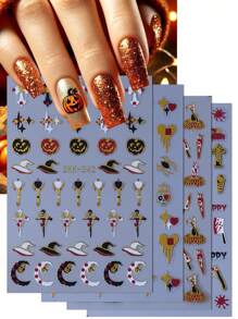 蜘蛛自粘指甲贴纸 Y2K DIY 美甲装饰沙龙家居 DIY 设计