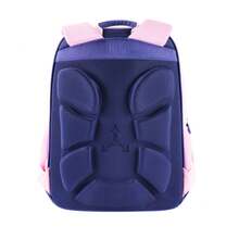 Elementary School Student Backpack 600D Nylon Color Block 3-6 Grade Double Shoulder Backpack Custom Printing - hồng - Xem 4