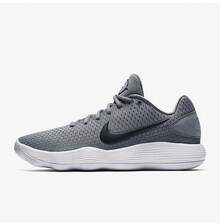 Nike Men's Hyperdunk 2017 React Low EP Low-Top Basketball Shoes - Grey - View 6