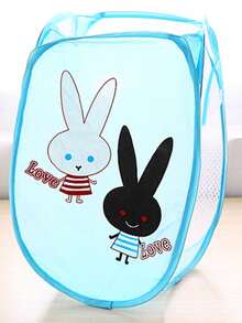 Foldable Household Dirty Clothes Basket, Toy & Laundry Storage Container (Collapsible)