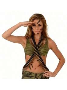 Plastic Bullet Chain - Party Costume Prop, Cosplay Accessory, Clothing Decoration, Holiday / Birthday Gift, Perfect Present, Toy, Easter Gift, April Fools Day Gift - Multicolor - View 8