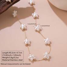 1 Set de Collar, Pulsera y Tobillera de Acero Inoxidable con Cuentas de Estilo Bohemio Minimalista y Colorido, apto para Uso Diario o Vacaciones en la Playa, también un Gran Regalo para el Día de la Madre
