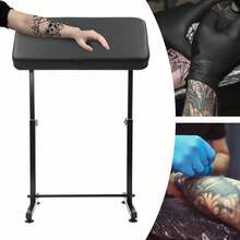 OUKANING Tattoo Armrest Heavy Duty ajustable Altura y Multi Angulo almohadilla tamaño 70 * 40cm - Negro - Ver 2