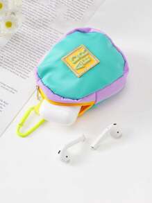 1pc Mini Cartoon Earphone Coin Key Chain Phone Pendant Storage Bag