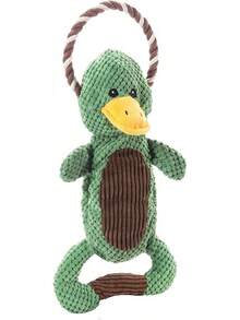 Outward Hound Ranch Roperz Cow Plush Squeaky Dog Toy - 脆皮鴨 - 查看 1