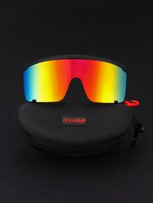 POLASUP 1 set de gafas reflectantes plateadas de ciencia ficción extragrandes para parabrisas de moto, gafas de moda para hombre y mujer, estilo steampunk punk, estampado de leopardo Y2K, sin montura, tintadas, gafas de moda clásicas vintage, estilo retro, lujosas, montura grande, montura media cuadrada ovalada de metal, ideales para conducir, pescar, acampar, andar en bicicleta, senderismo y correr. Gafas decorativas. - Multicolor - Ver 12