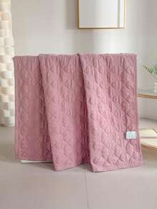 A Solid Color Flower Baby Quilted Quilt, Baby Blanket Baby Quilt Cover Blanket, Baby Portable Blanket When Going Out, Kindergarten Baby Quilt Cover, Available In All Seasons, Machine Washable - Multicolor - View 16