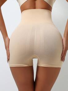 Flarixa Seamless Tummy Control Shapewear Shorts Bottom Waist Cincher Trainer Body Shaper Boxer Briefs Firm Compression Butt Lift Panties - Apricot - View 4
