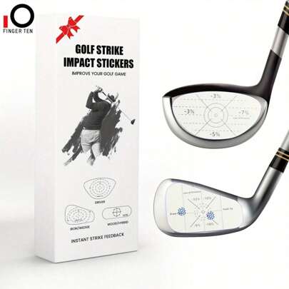 250 adesivi per il rilevamento dell'impatto di golf, etichette per mazze, accessori di allenamento oversize per irons, legni e pallina, registratore d