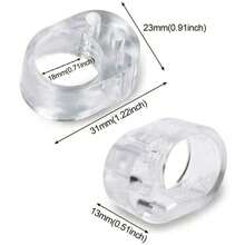 PVC Door Handle Protector, Anti-Collision Ring, Door Handle Bumper Guard - Select Different Hole Diameter According To The Thickness Of The Door Handle
