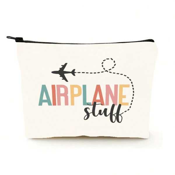 Airplane Essentials Pouch For Travel Packing And Luggage Organizer Travel Gift For Flight Attendant Travel Agent Gift Traveler Toiletry Bag