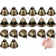 5/10/20pcs Craft Bells Bronze Metal Jingle Bells,Vintage Bells With Hook,DIY Wind Chimes,Dog Potty Training, Doorbell,Gift Wrap Wedding,Christmas Tree Decor DIY Supplies
