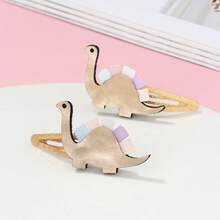 2 chiếc kẹp tóc hình khủng long, thích hợp để trang trí kiểu tóc hàng ngày cho bé gái. - khủng long - Xem 14