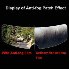 6/4/2/1片装摩托车头盔防雾防雨膜，通用头盔镜片防雾贴片，耐用PET纳米涂层，视野清晰，骑行配件 - 彩色 - 查看 8