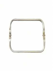 各种尺寸的方形铝合金夹子，U型和方形钱包框架带锁，金属吻锁框架，适用于钩编包、手提包和手拿包，适合DIY包包制作和手工项目，适合手工艺者、缝纫师、包包制作者和礼品制作者，是复活节、母亲节、手工礼品和日常使用的理想之选，多功能，可用作包包配件、DIY工艺用品和手提包装饰。 - 銀色 - 查看 3