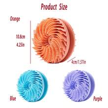 1 件高品质沐浴刷，双面身体清洁器，洗发沐浴擦洗工具，柔软舒适的硅胶材质，易起泡，去角质且不刺激皮肤的按摩器，家居用品，节日礼物 - 彩色 - 查看 3