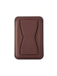 1pc Adhesive Phone Card Holder, Faux Leather Wallet, Stick-On Pocket, Multi-Card Slots, Compatible With Most Smartphones, Sturdy Grip And Stand Function, Unisex, Magsafe Wallet, Card Holder, Mini Wallet, Handbag - Multicolor - View 11