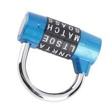 Candado de Combinación de 5 Dígitos Cerradura de Contraseña,  Cerradura de Combinación de 5 Letras Armario de Gimnasio Muy Resistente Cerradura de 5 Dígitos sin Llave para Gimnasio Universitario Caja de Herramientas Armario - Azul - Ver 6