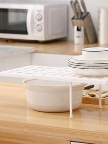 1 pieza de organizador de armario, tubos de metal frescos y con estilo, organizador de armario extensible y ajustable, sin necesidad de taladrar, almacenamiento de dormitorio, almacenamiento doméstico, divisores de armario de varios niveles sin taladrar, divisores de armario, divisores de armario de varios tipos, estantes flotantes sin necesidad de taladrar, divisores de compartimentos de armario, accesorios de almacenamiento y organización de dormitorio y cocina