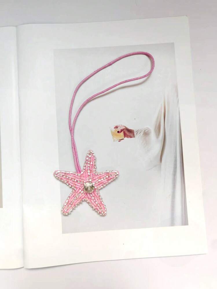 1 件手工仿珍珠海星和椰子树装饰吊坠 DIY 包饰配件女士沙滩配饰沙滩必备度假必备沙滩包背包装饰、珠子、镶嵌珠子、手工指甲珠 - 彩色 - 查看 14