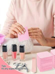 2000pcs/1000pcs Lint-Free Nail Wipes, White Lint-Free Nail Wipes, Non-Linting Nail Wipes, Comfortable Material, Suitable For Gel Nails, Nail Polish Remover Wipes, Eyelash Extension Glue Removal, Nail Cleaning Pads, Applicable For Cleaning Bottle Caps, Tweezers, Nail Brushes And Eyelash Brushes, Nail Polish Remover, Gel Nail Polish And Acrylic Nails (500pcs 300pcs 200pcs 100pcs 50pcs)