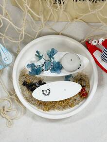 1 pieza Molde de silicona de cascos de barco S/L para decoración del hogar, manualidades, velas, yeso, resina epoxi - Blanco - Ver 6