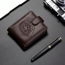 Men's Short Zipper Wallet New Style Coin Purse For Men Wallet Mini Wallet Purse Wallet Men Wallet Leather Small Wallet - Black - View 12