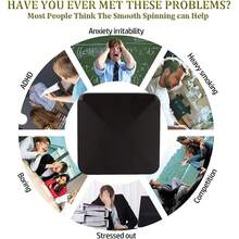 1 pieza para aliviar el estrés - Un juguete dinámico de escritorio, un giro superior giratorio para la ansiedad y la herramienta de enfoque sensorial de TDAH, el mejor regalo de cumpleaños para Navidad y Halloween, juguete giratorio de escritorio cinético, cubo cinético, yema de metal