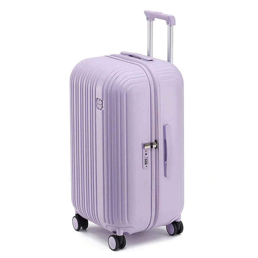Luggage Suitcase Carry-On Shockproof Rolling Lightweight Small Password Travel Bag Box RWXF - Purple - View 1