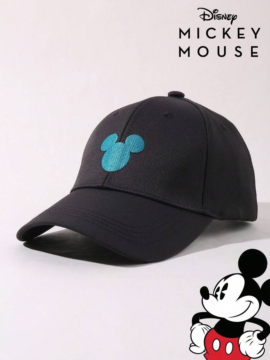 Disney 1顶官方授权正品米奇刺绣棒球帽，可调节户外防晒休闲帽，适合春季、秋季、旅行、海滩，Y2K风格可爱卡通帽，青少年返校季必备 - 彩色 - 查看 1